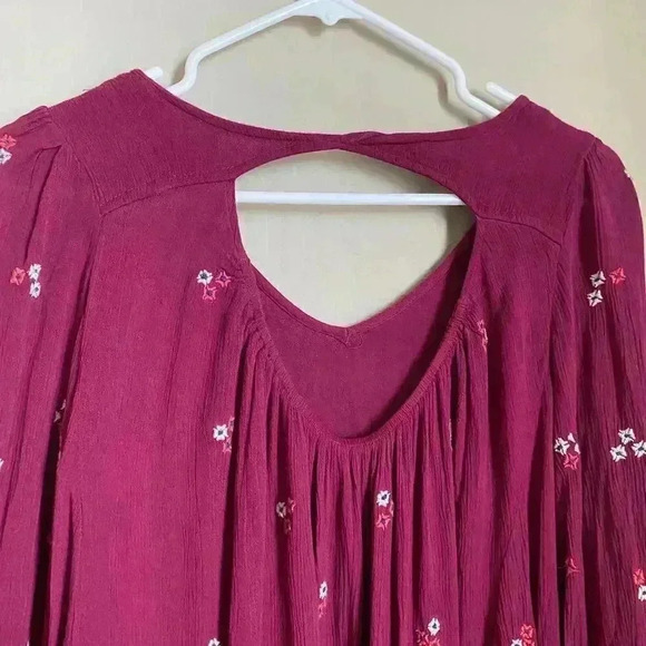 Free People Oxford Embroidered Mini Dress Size XS - Picture 11 of 13